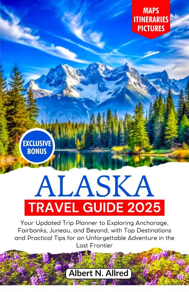 Alaska travel guides on a Kindle device