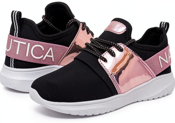Nautica Girls Lace Up Sneakers-6
