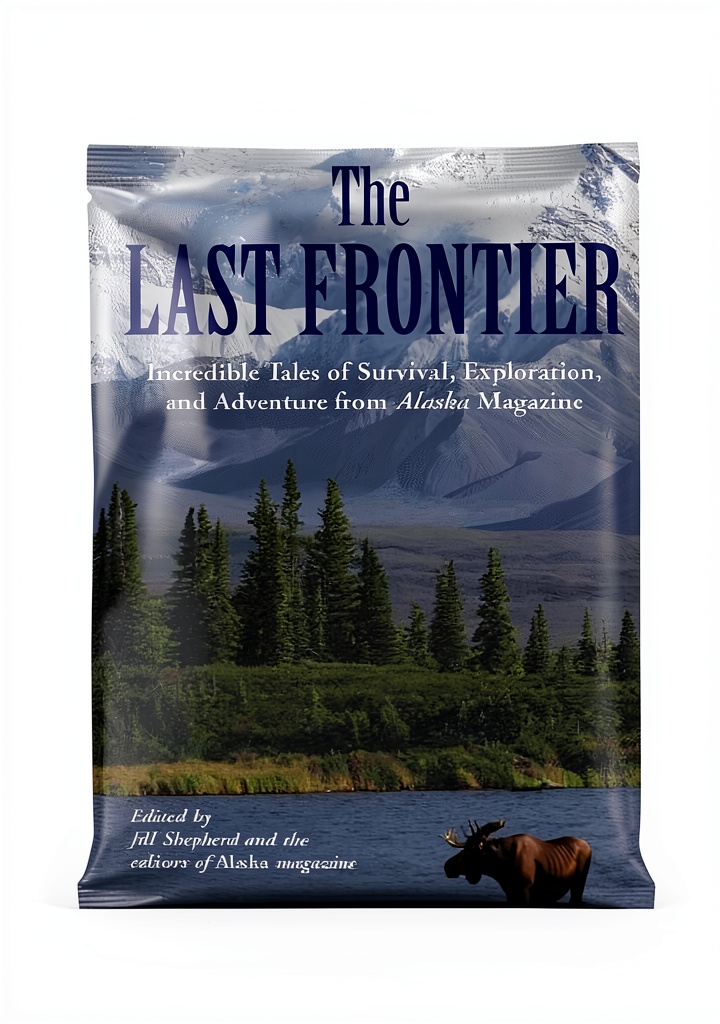 Traveler using the Kindle guide on a trail in Alaska