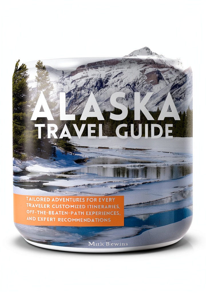 Traveler using Kindle guide on a trail in Alaska