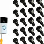 Qintreesify Ring Doorbell Security Screws 20pcs T5 T16 Black Metal-0