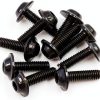 Motorcycle Bolts Screws uxcell Hex Head Black Metal 10x14mm-0