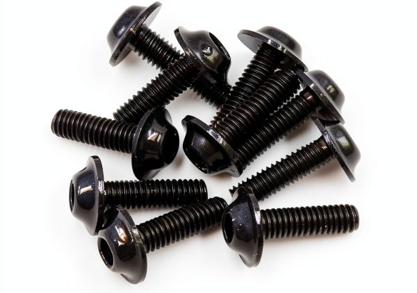 Motorcycle Bolts Screws uxcell Hex Head Black Metal 10x14mm-0