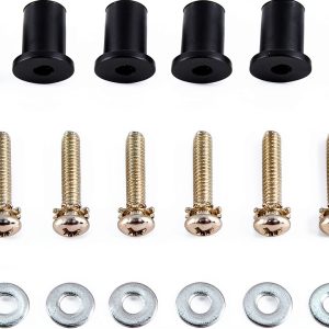 Headlight Nacelle Kit EST Stainless Steel Waterproof Rubber Nut Set-0