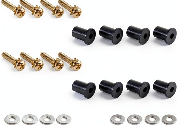 Headlight Nacelle Kit EST Stainless Steel Waterproof Rubber Nut Set-3
