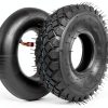 FVRITO Set of Two 4.10/3.50-4 4.10-4 410-4 Tire and Inner Tube with Bent Valve Stem Replacement for Lawn Mower Hand Truck Wheelbarrow Trailers Dollies Wagon Snowblower Compressor Generator Go kart-7