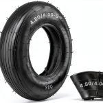 RRQ 4.80/4.00-8 Tire and Inner Tube Set Universal Fit for Wheelbarrows-0