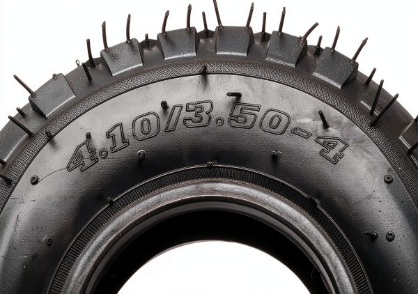 FVRITO Set of Two 4.10/3.50-4 4.10-4 410-4 Tire and Inner Tube with Bent Valve Stem Replacement for Lawn Mower Hand Truck Wheelbarrow Trailers Dollies Wagon Snowblower Compressor Generator Go kart-6