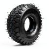 FVRITO Set of Two 4.10/3.50-4 4.10-4 410-4 Tire and Inner Tube with Bent Valve Stem Replacement for Lawn Mower Hand Truck Wheelbarrow Trailers Dollies Wagon Snowblower Compressor Generator Go kart-3