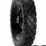 Upgraded 16" Flat Free Wheelbarrow Wheels and Tires, 4.80/4.00-8 Solid Wheelbarrow Tires with 5/8"&3/4" Bearings,14"-16" Universal Fit Wheelbarrow Wheels for Wheelbarrows/Garden Trailer-0