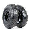 AR-PRO 4.10/3.50-4 Flat Free 10" Solid Rubber Tire Wheel Set-1