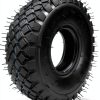 FVRITO Set of Two 4.10/3.50-4 4.10-4 410-4 Tire and Inner Tube with Bent Valve Stem Replacement for Lawn Mower Hand Truck Wheelbarrow Trailers Dollies Wagon Snowblower Compressor Generator Go kart-1