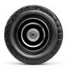 Upgraded 16" Flat Free Wheelbarrow Wheels and Tires, 4.80/4.00-8 Solid Wheelbarrow Tires with 5/8"&3/4" Bearings,14"-16" Universal Fit Wheelbarrow Wheels for Wheelbarrows/Garden Trailer-3