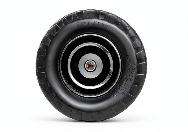 Upgraded 16" Flat Free Wheelbarrow Wheels and Tires, 4.80/4.00-8 Solid Wheelbarrow Tires with 5/8"&3/4" Bearings,14"-16" Universal Fit Wheelbarrow Wheels for Wheelbarrows/Garden Trailer-3
