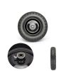 Upgraded 16" Flat Free Wheelbarrow Wheels and Tires, 4.80/4.00-8 Solid Wheelbarrow Tires with 5/8"&3/4" Bearings,14"-16" Universal Fit Wheelbarrow Wheels for Wheelbarrows/Garden Trailer-1