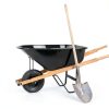 Wheel Barrow Handles Replacement Kit by WILLBOND 59 inch with Wedges-4