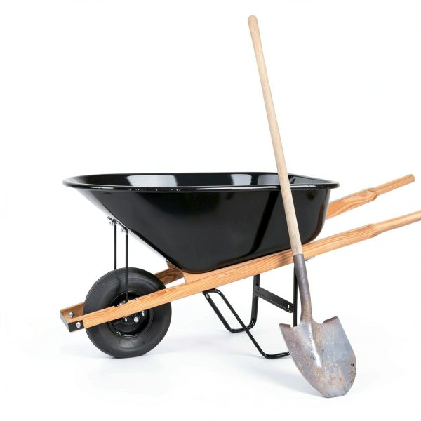 Wheel Barrow Handles Replacement Kit by WILLBOND 59 inch with Wedges-4