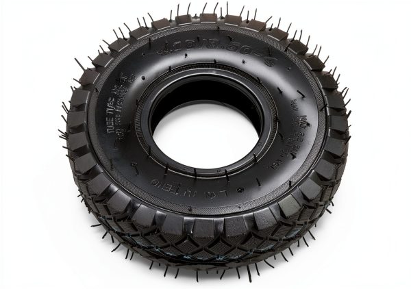 FVRITO Set of Two 4.10/3.50-4 4.10-4 410-4 Tire and Inner Tube with Bent Valve Stem Replacement for Lawn Mower Hand Truck Wheelbarrow Trailers Dollies Wagon Snowblower Compressor Generator Go kart-4