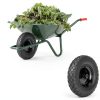Upgraded 16" Flat Free Wheelbarrow Wheels and Tires, 4.80/4.00-8 Solid Wheelbarrow Tires with 5/8"&3/4" Bearings,14"-16" Universal Fit Wheelbarrow Wheels for Wheelbarrows/Garden Trailer-7