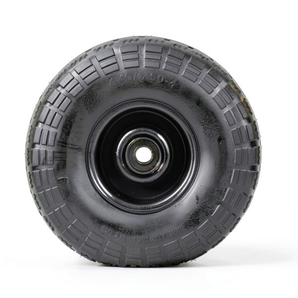 AR-PRO 4.10/3.50-4 Flat Free 10" Solid Rubber Tire Wheel Set-3